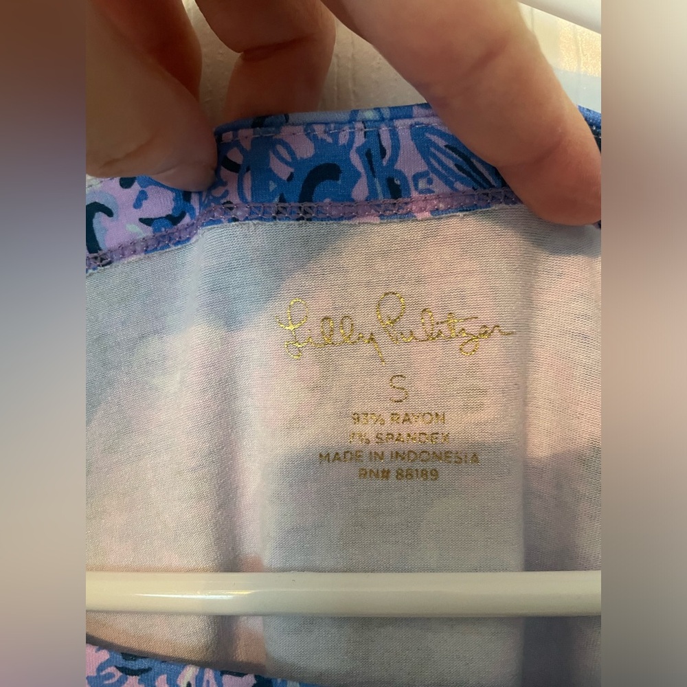 Lilly Pulitzer Sophie Dress Purple Iris UPF 50+ - Picture 4 of 5